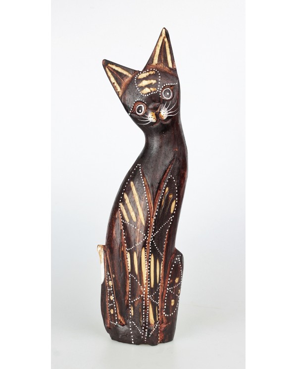 Dřevěné Dekorace Kočka Fous