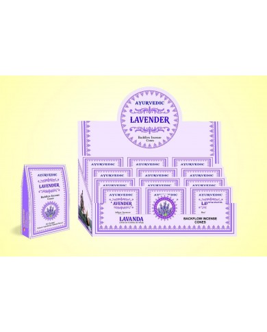 Vonné kužele Ayurvedic “Tekoucí Dým“ - Lavender, 30 g.