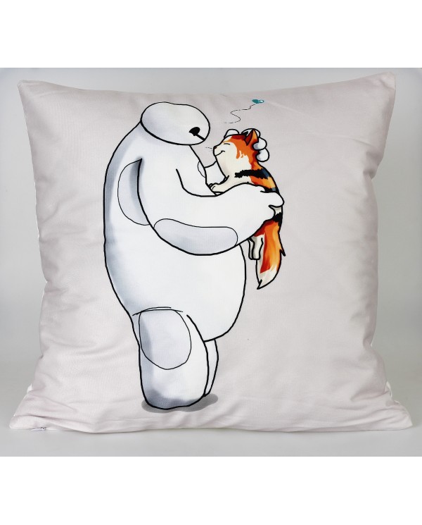 Povlak na polštář Tymon - Baymax a Mochi