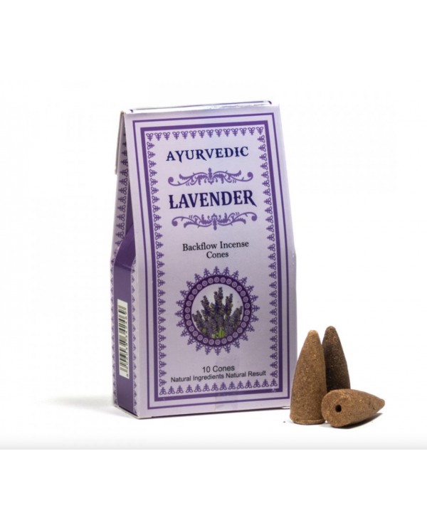 Vonné kužele Ayurvedic “Tekoucí Dým“ - Lavender, 30 g.