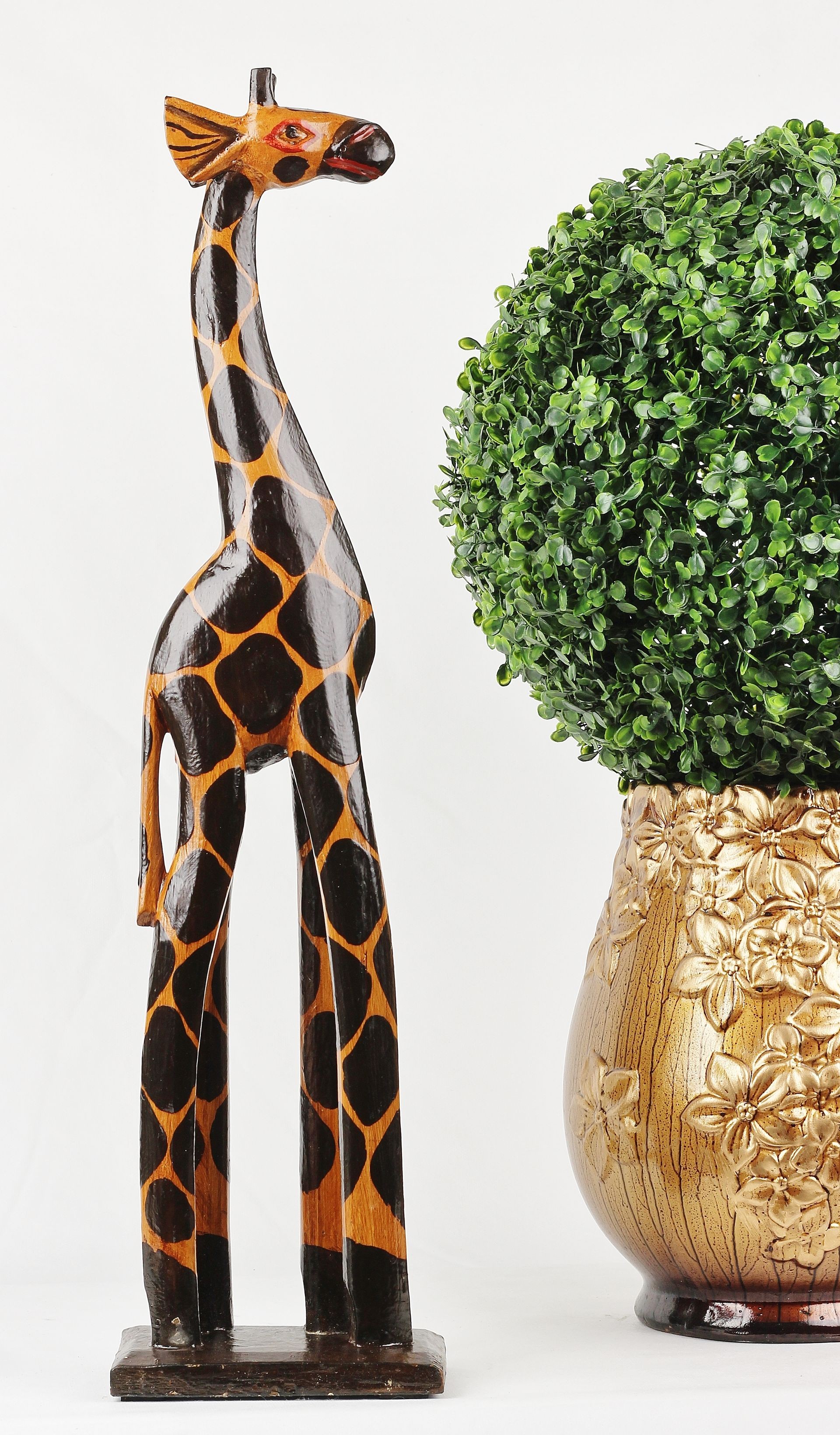 Levně Dřevěná Dekorace Žirafa Kristýna