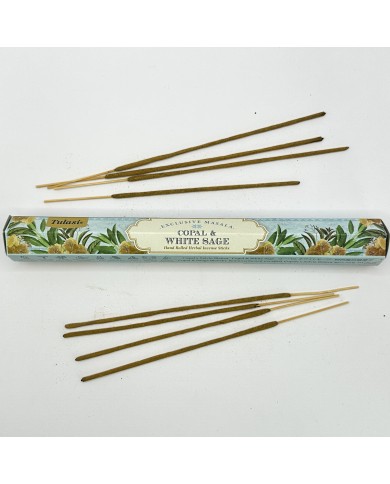 Vonné tyčinky Tulasi dual scented - Copal & White Sage