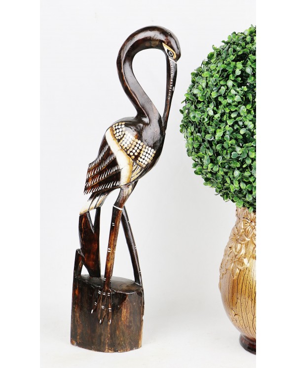 Dřevěná dekorace čáp - Alex