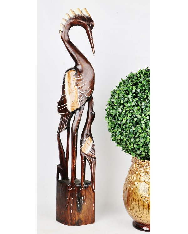 Dřevěná dekorace volavka - Diana