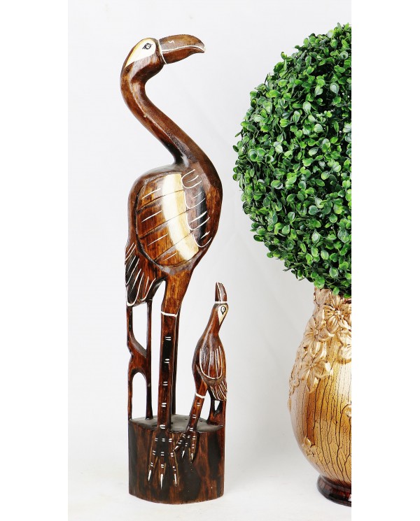 Dřevěná dekorace kormorán - Samuel