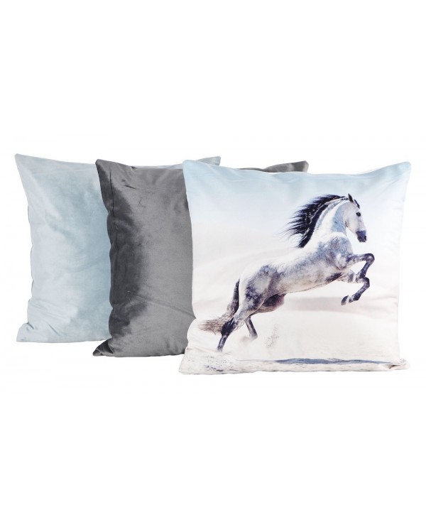 Povlak na polštář - Trio set bílý kůň