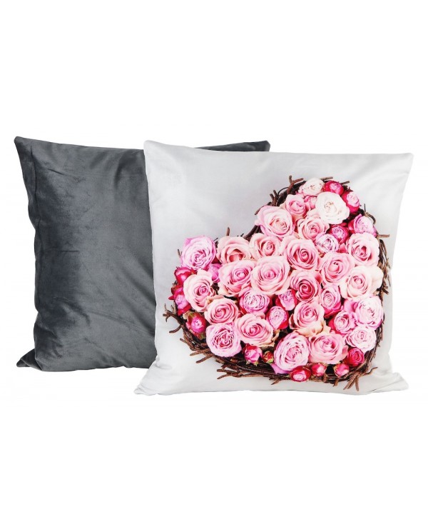 Povlak na polštář - Duo set růžové srdce