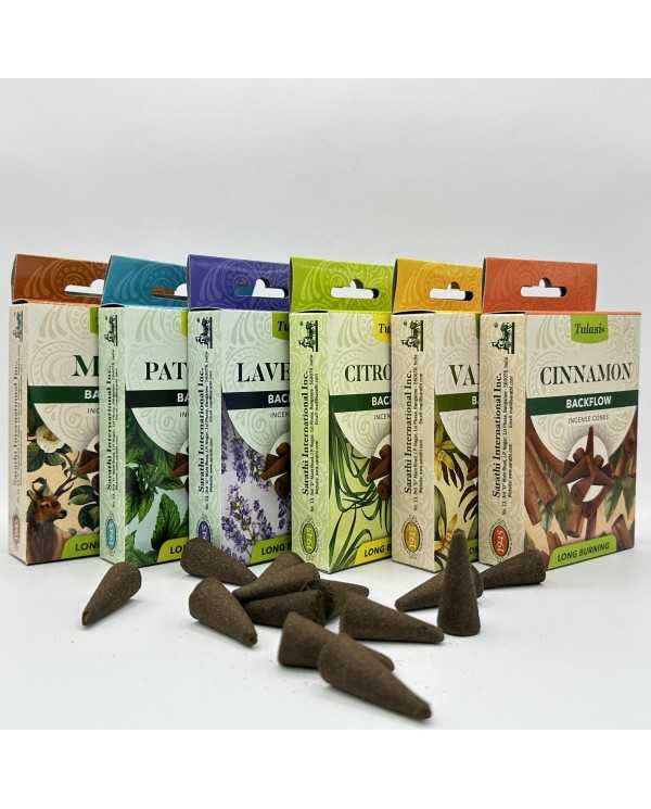 Sada 6 vonných kuželů Tulasi