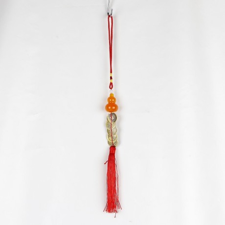 Ochranný čínský ověs – Mince a Červená bavlnka