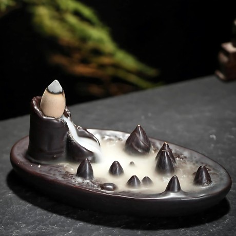 Stojan na vonné kužely - Tekoucí dým - Skála 2