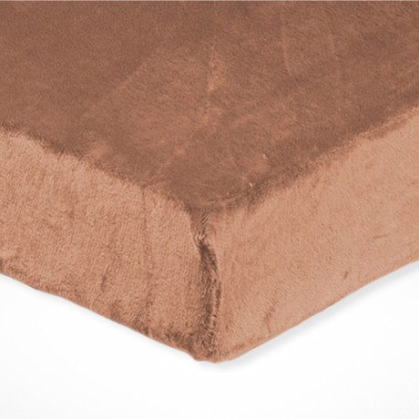 Mikroplyšové prostěradlo Styrka - Hnědé