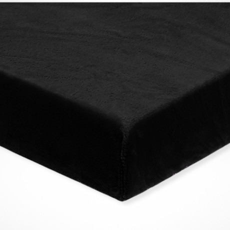Mikroplyšové prostěradlo Styrka - Černé