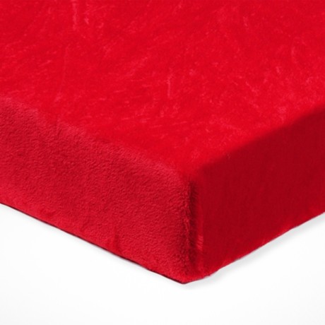 Mikroplyšové prostěradlo Styrka - Červené