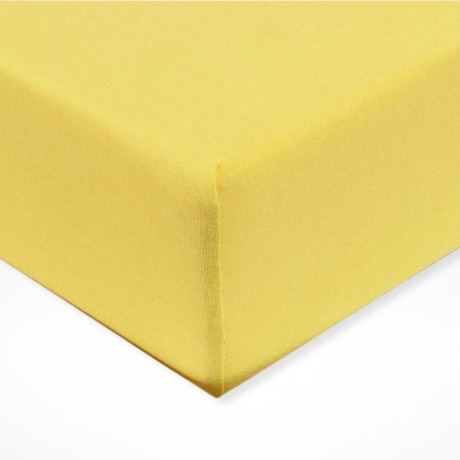 Jersey prostěradlo Styrka – Žluté