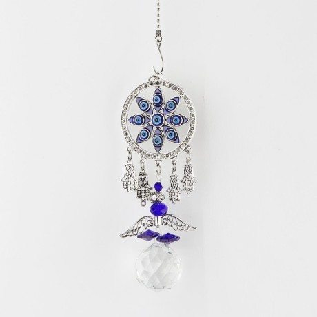 Přívěsky – Alláhovo oko s Ruce Fatimi křídla a křišťál | Dekordomu.cz