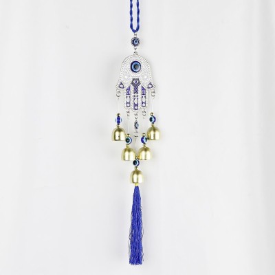 Přívěsky – Alláhovo oko Ruka Fatimi Zvonkohrou a modré třásně