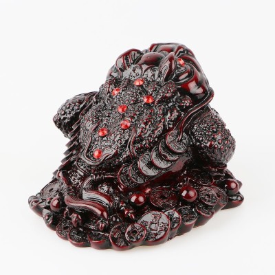 Soška Feng Shui – Žaba Raita sedící na mincích | Dekordomu.cz