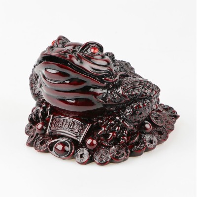 Soška Feng Shui – Žaba Raita sedící na mincích | Dekordomu.cz